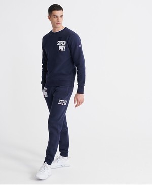 Superdry SDQB Super Set Férfi Sportruházat Sötétkék | POYJQ1027